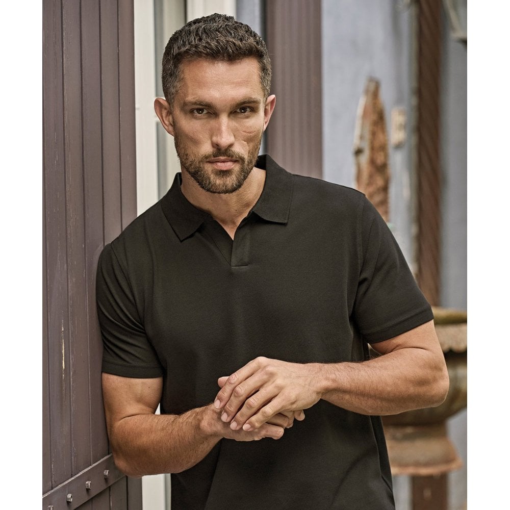 Tee Jays Luxury Stretch V-neck Polo (1404)