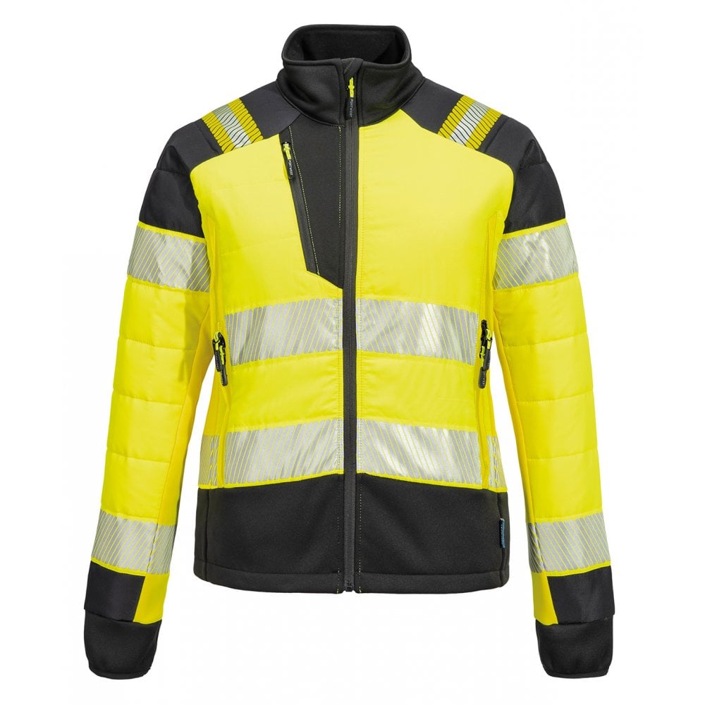 Portwest Women's PW3 Hi-vis Hybrid Baffle Jacket (T171)