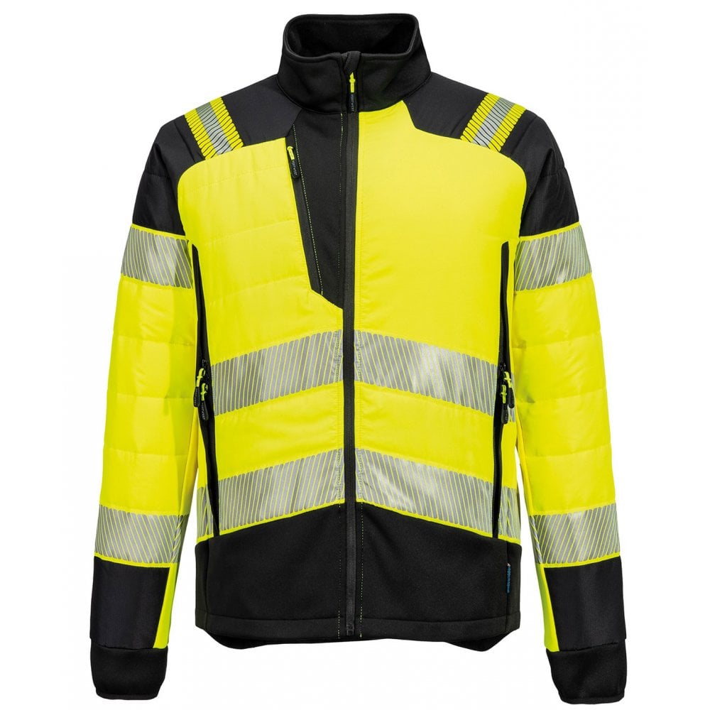 Portwest PW3 Hi-vis Hybrid Baffle Jacket (T170)