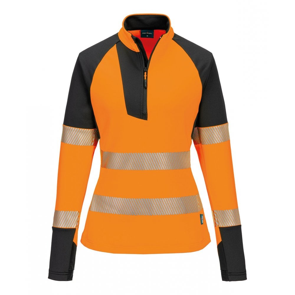 Portwest Women's PW3 Hi-vis ¼-zip Sweatshirt (T173)