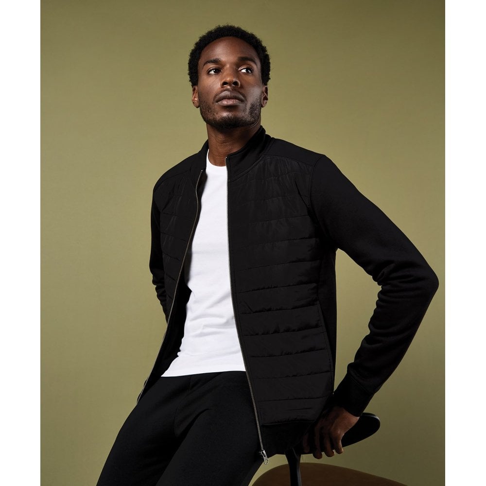 Kustom Kit Regular Fit Quilted Full-zip Sweatshirt