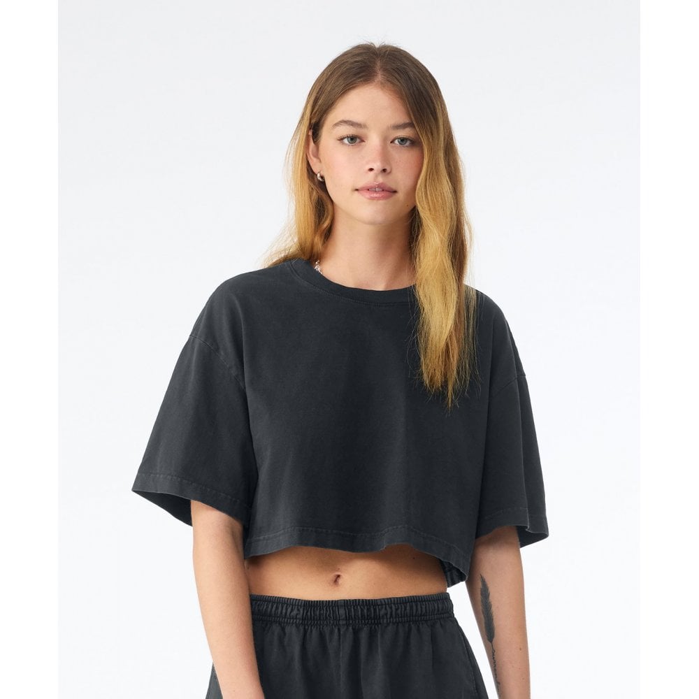 Bella+Canvas Women's Heavyweight Washed Cropped Tee