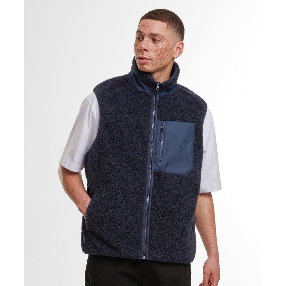 Build Your Brand Bonded Sherpa Vest
