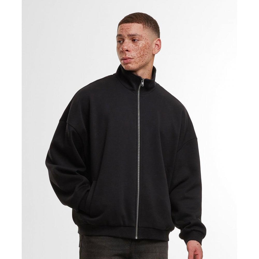 Build Your Brand Oversized Zip Jacket