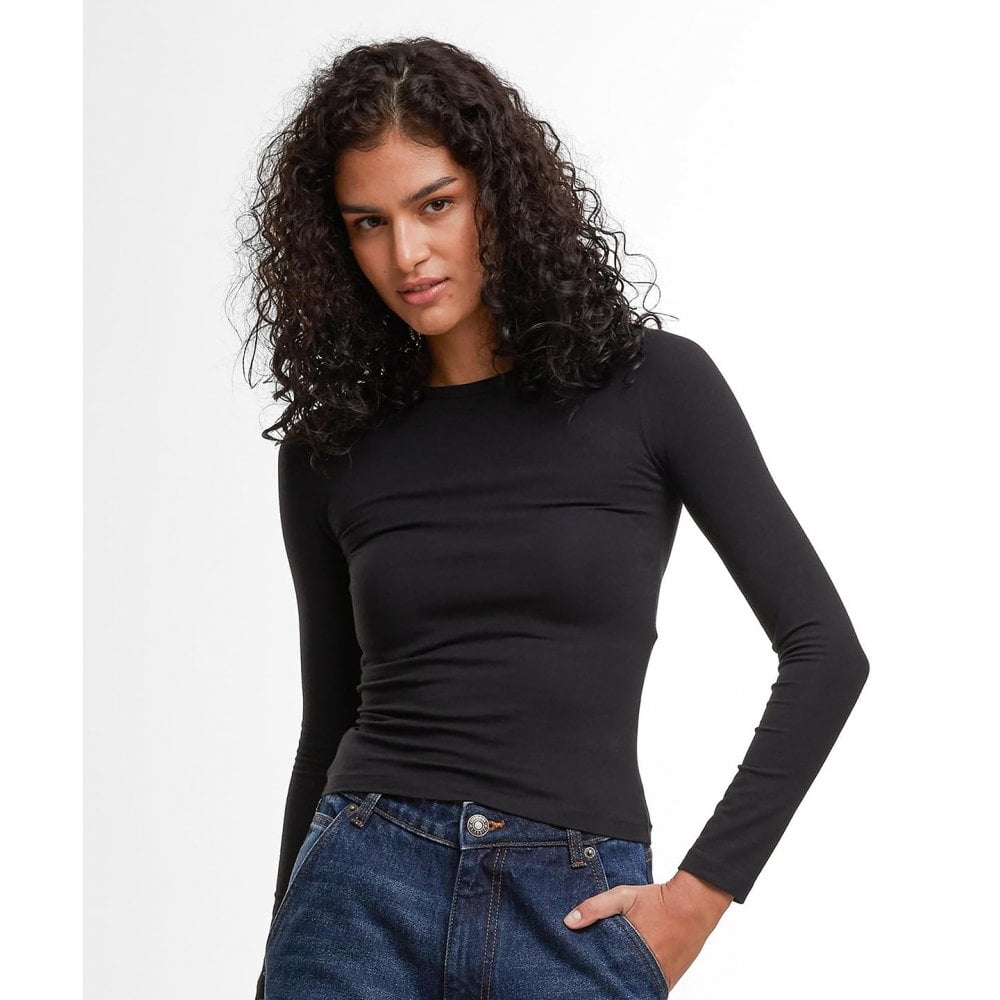 Build Your Brand Women's Ultra Slim Long Sleeve