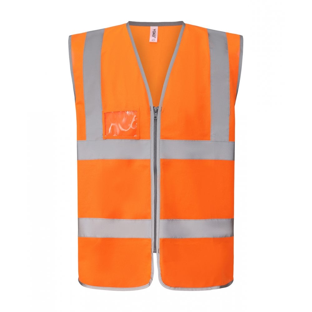 Yoko Hi-vis Zip ID Reflective Border Waistcoat (HVW103)