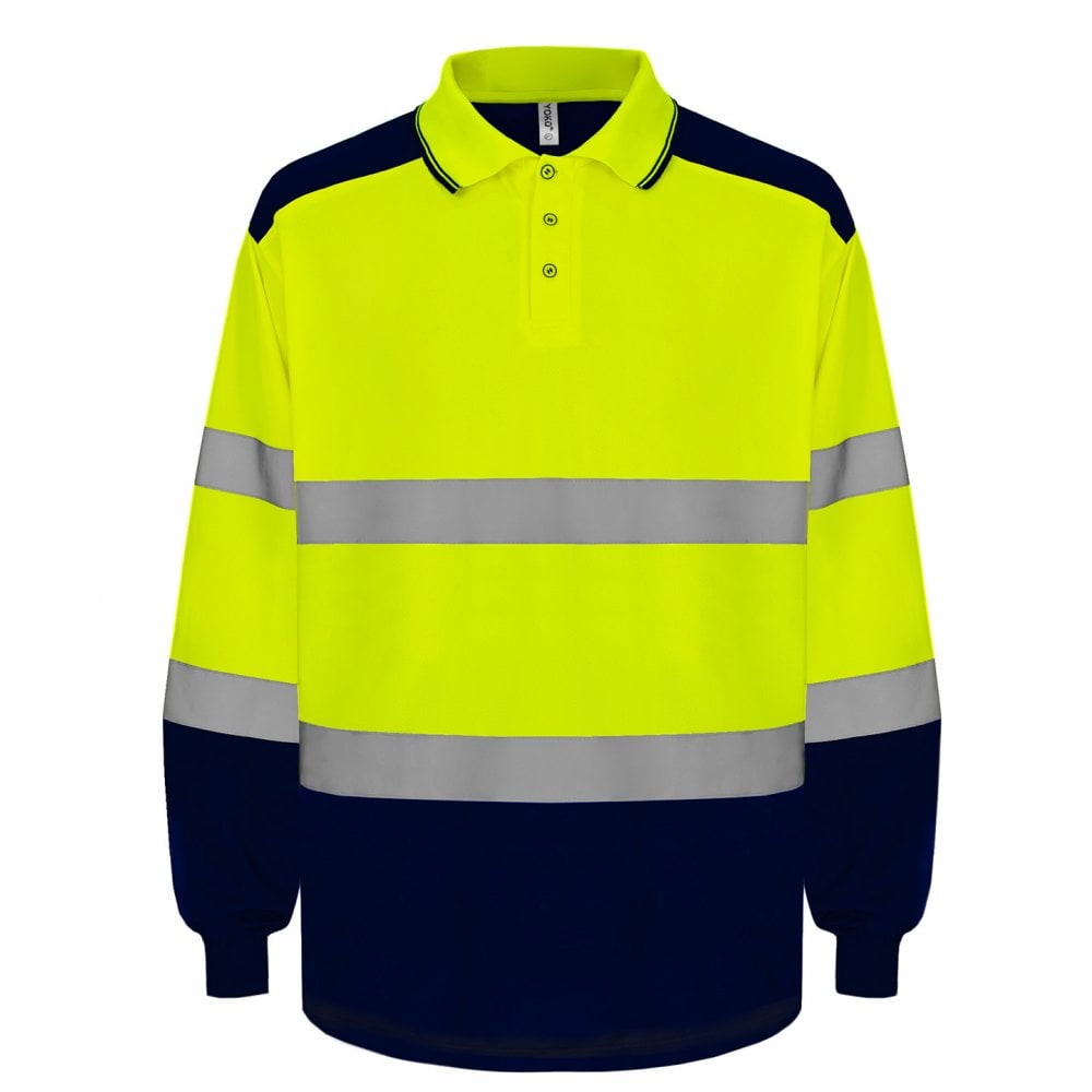 Yoko Hi-vis Two-tone Long Sleeve Polo (HVJ330)
