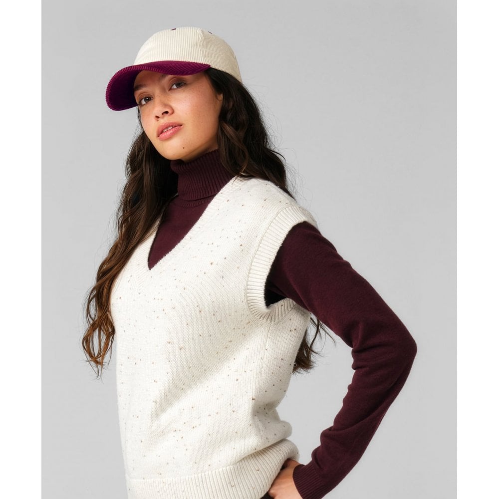 Beechfield Contrast Peak Corduroy Cap