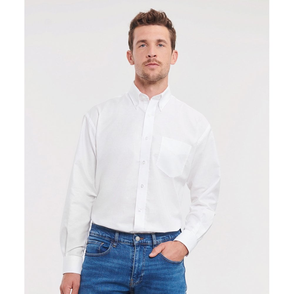 Russell Collection Russell Long Sleeve Easycare Oxford Shirt