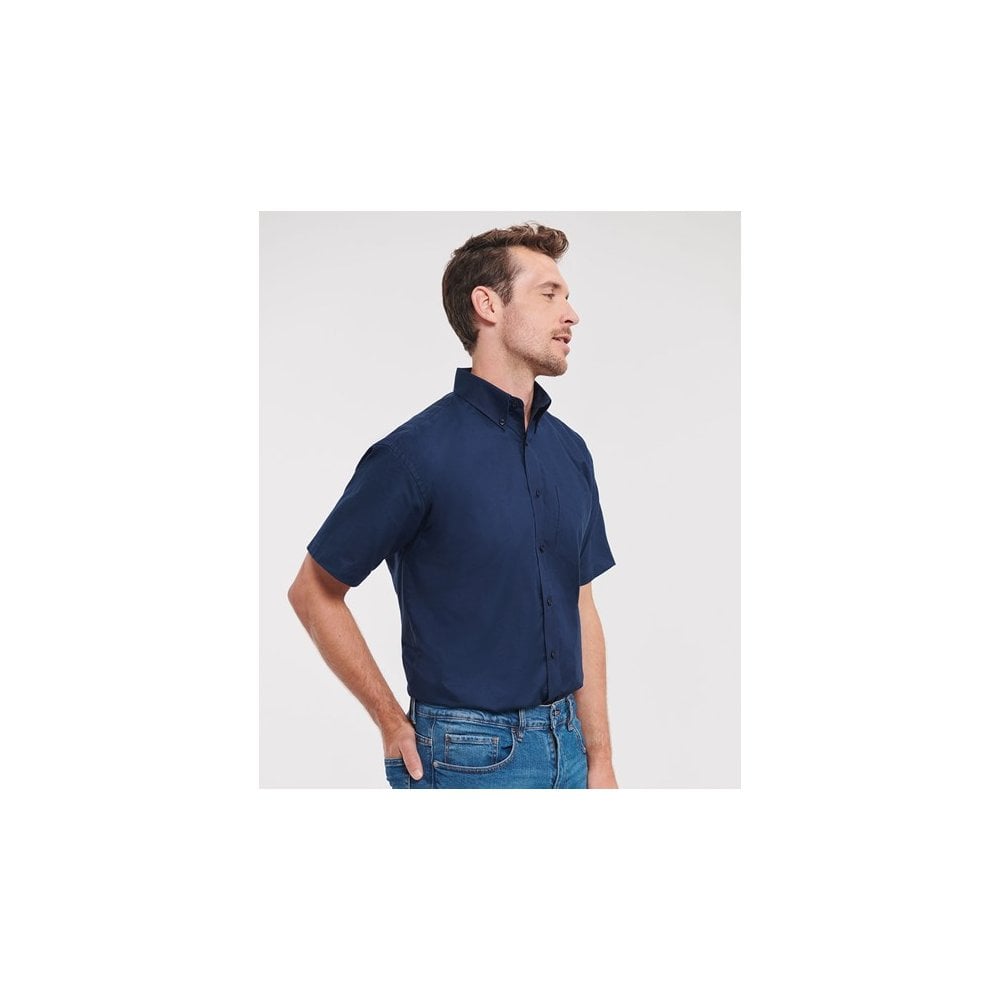 Russell Collection Russell Short Sleeve Easycare Oxford Shirt