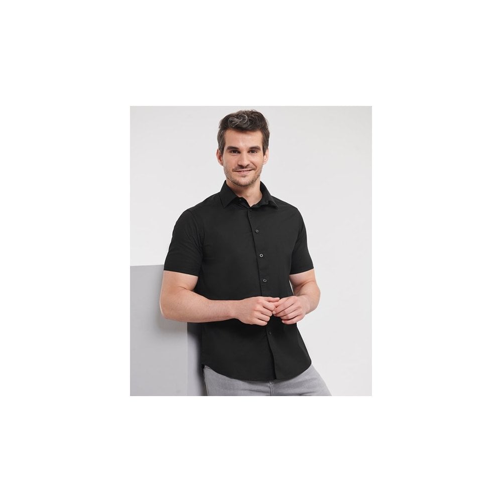 Russell Collection Russell Short Sleeve Easycare Fitted Shirt