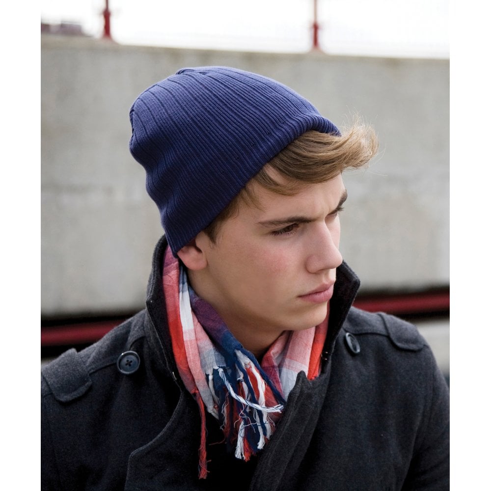 Result Winter Essentials Result Cotton Knitted Beanie Hat