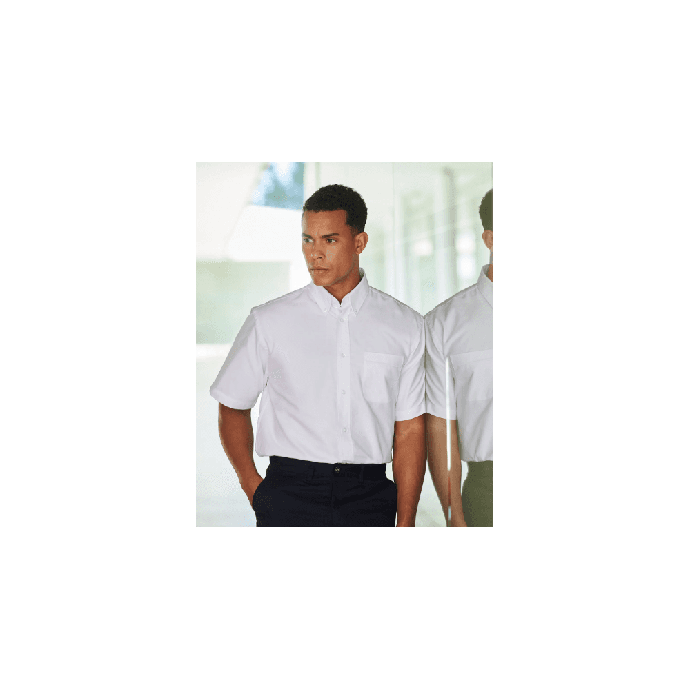 Henbury Short Sleeve Classic Oxford Shirt