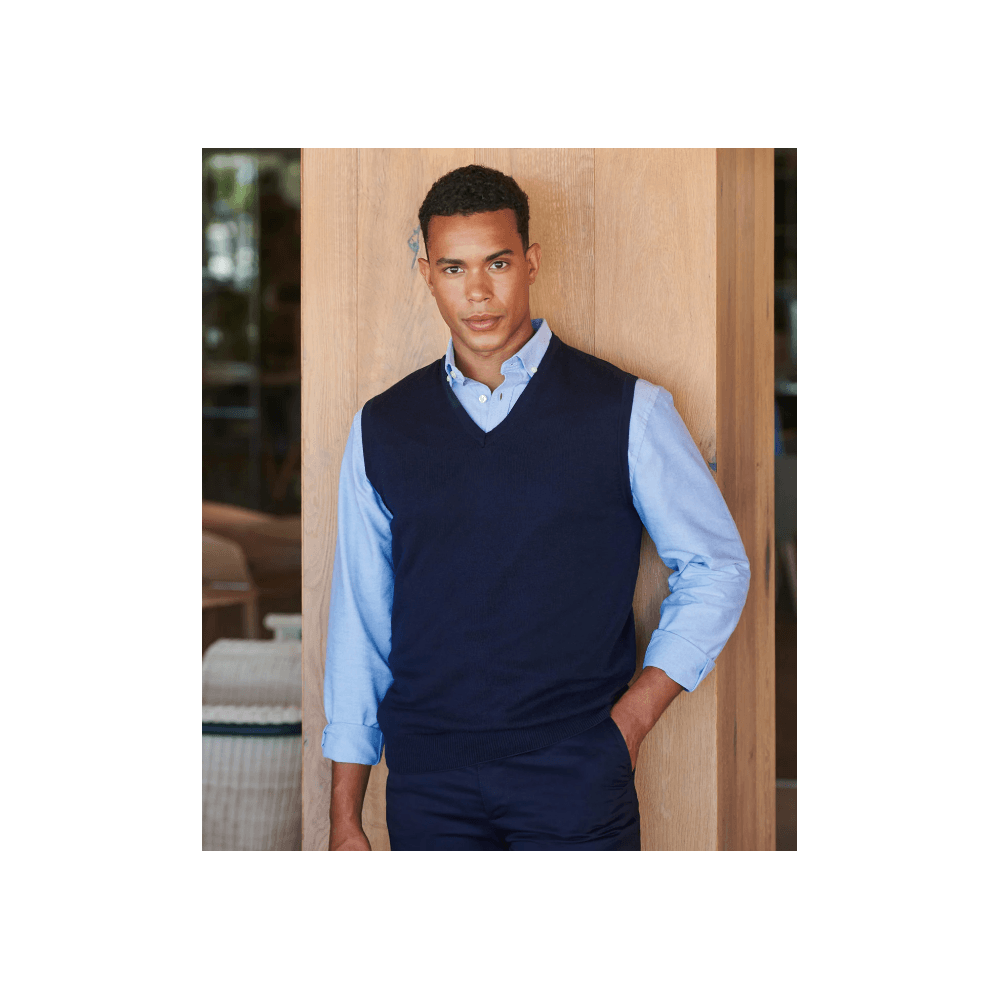 Henbury Sleeveless V-Neck Jumper