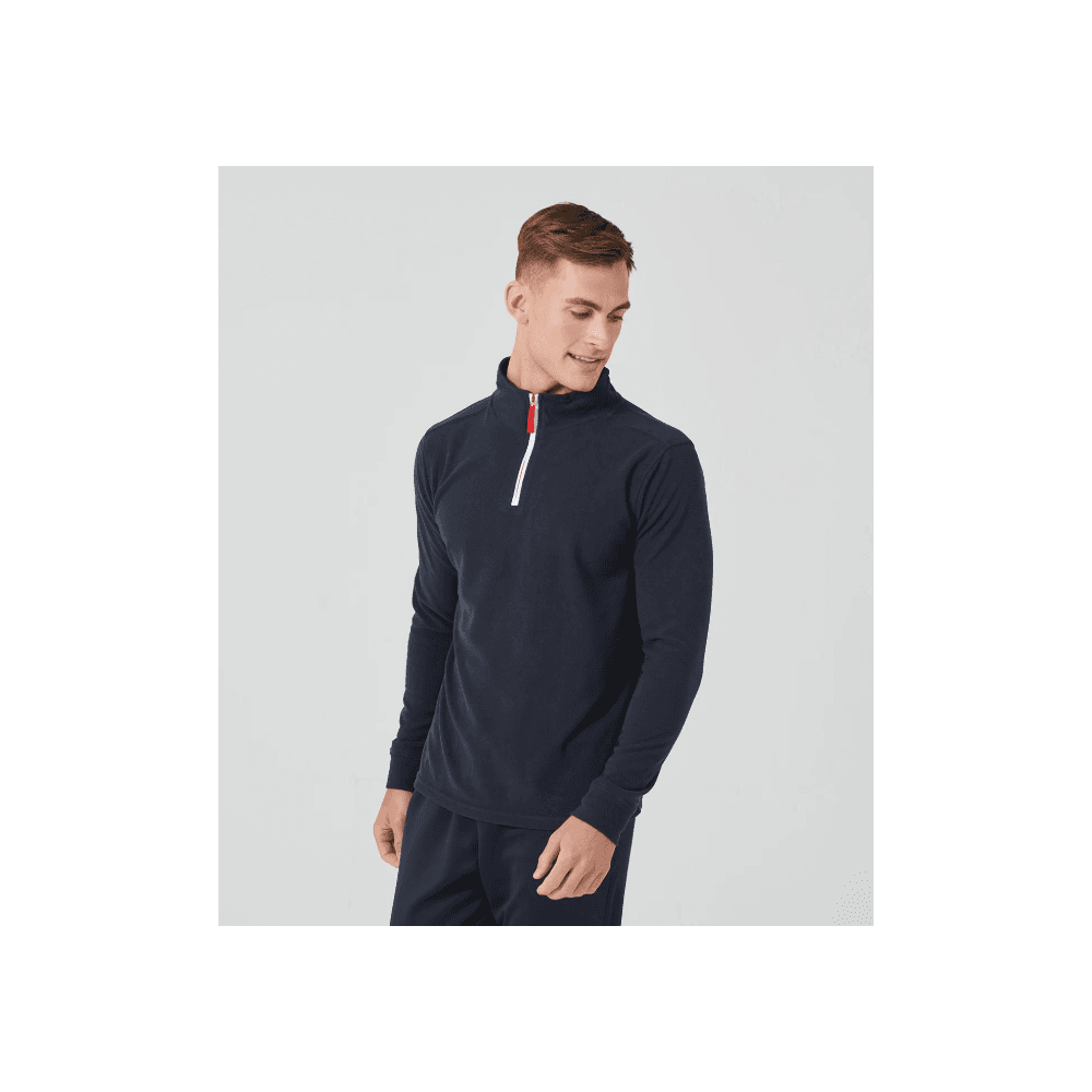 Finden + Hales Finden & Hales ¼ Zip Long Sleeve Fleece Piped