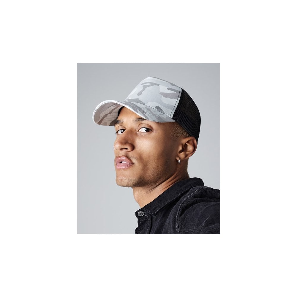 Beechfield Camo Snapback Trucker