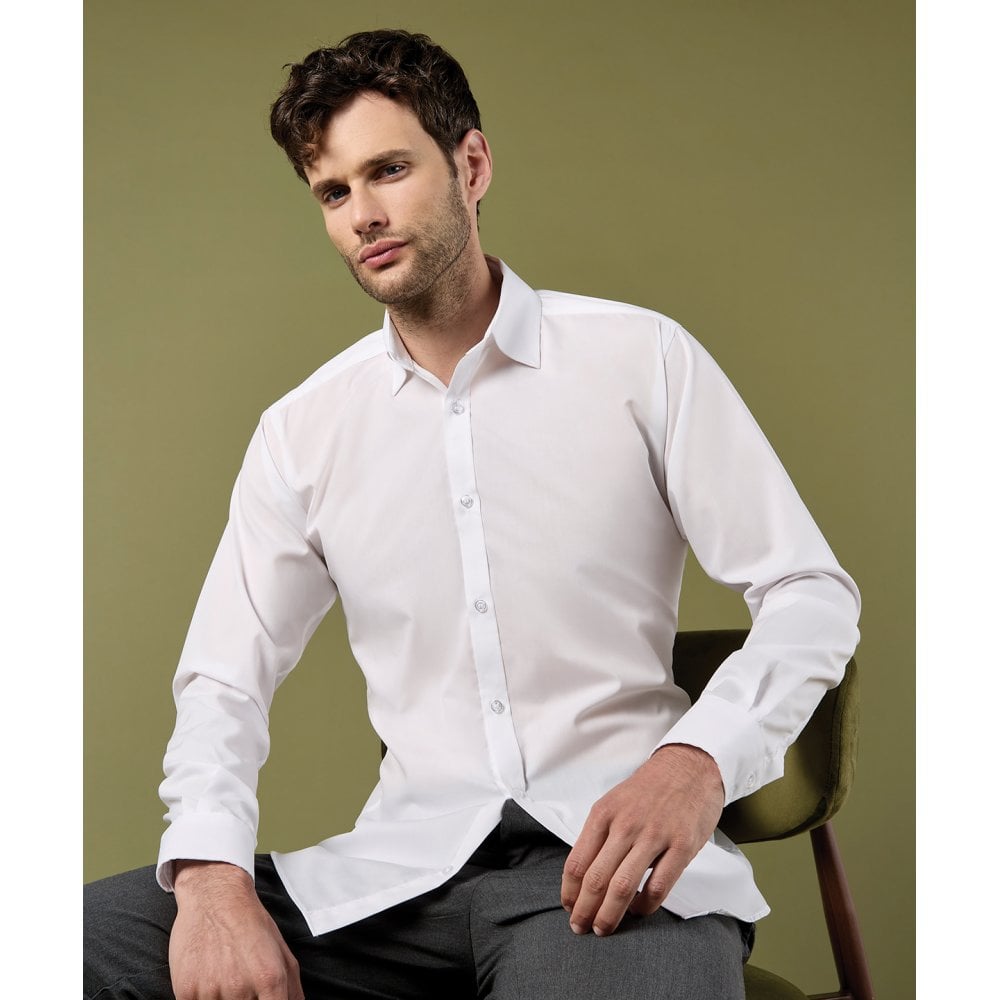 Kustom Kit Slim fit business shirt long sleeve