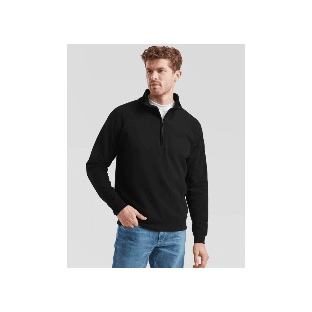 Fruit of the Loom Classic 80/20 Zip Neck Sweatshirt