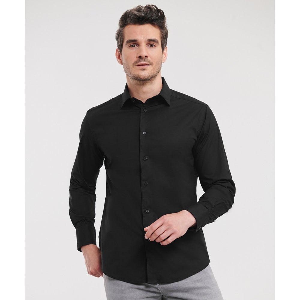 Russell Collection Russell Long Sleeve Easycare Fitted Shirt