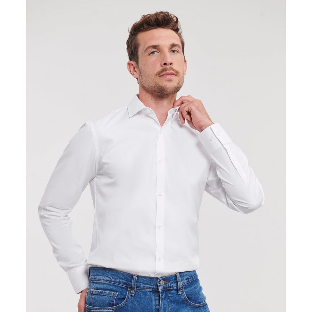 Russell Collection Russell Long Sleeve Ultimate Stretch Shirt