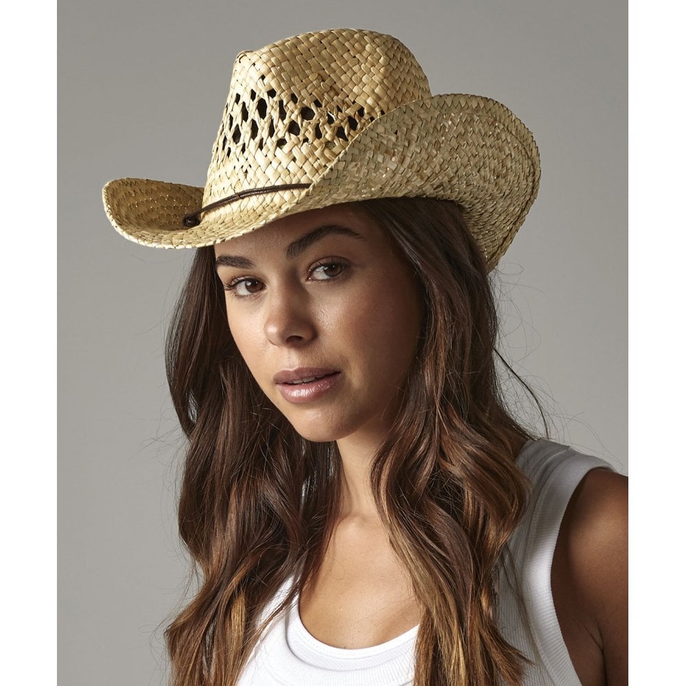 Beechfield Straw Cowboy Hat