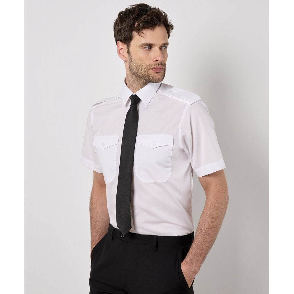 Kustom Kit Pilot Shirt Short-Sleeved (Tailored fit)