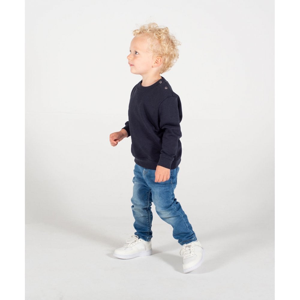 Larkwood Crewneck Sweatshirt with Shoulder Poppers