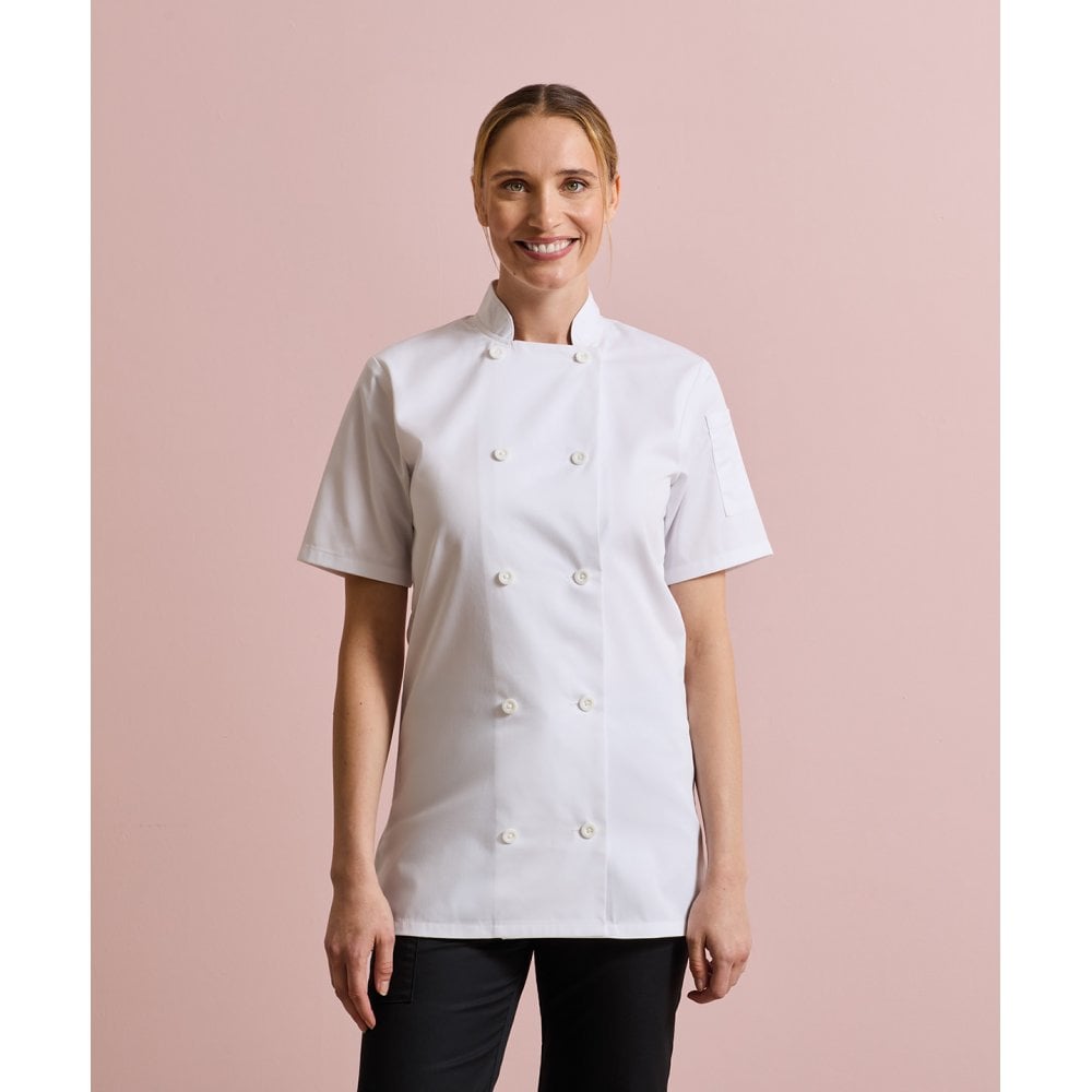 Premier Women's Short Sleeve Chef's Jacket