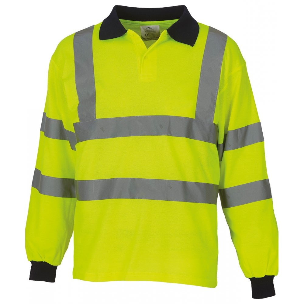 Yoko Hi vis long sleeve polo (HVJ310)