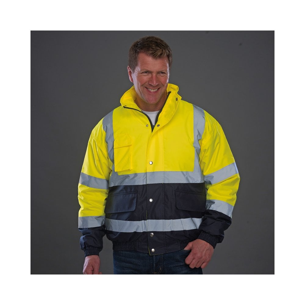 Yoko Hi Vis 2-tone Bomber Jacket (HVP218)