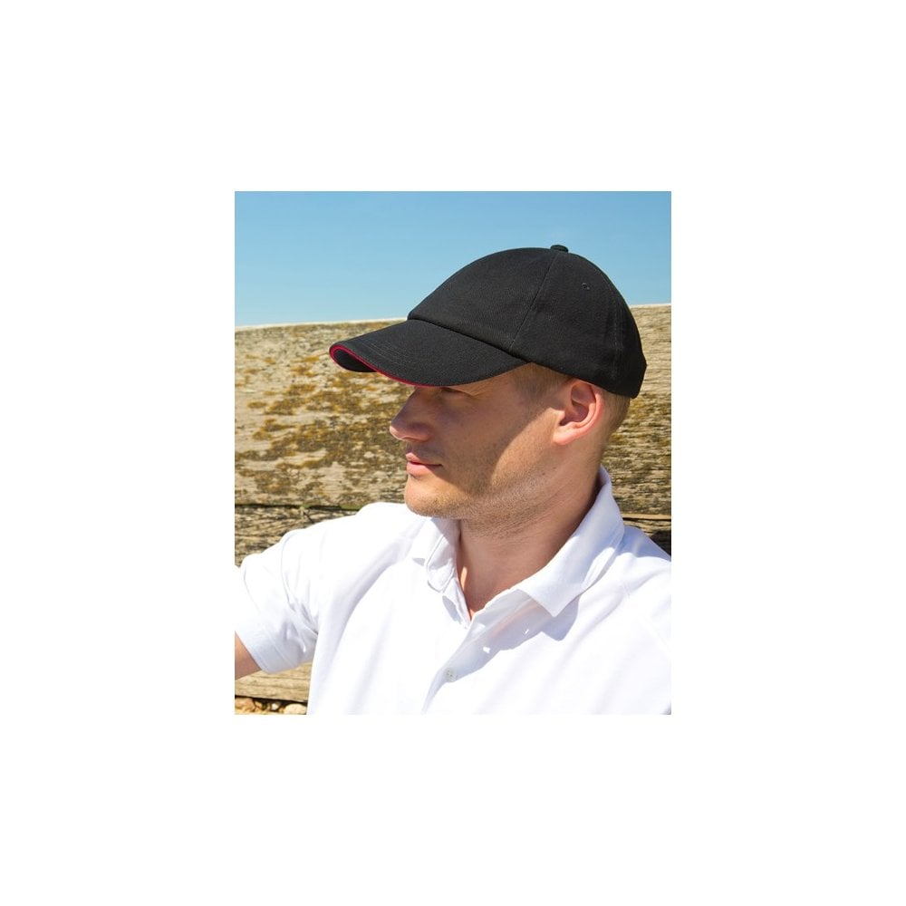 Result Headwear Result Low-profile Heavy Brushed Cotton Cap with Sandwich Peak