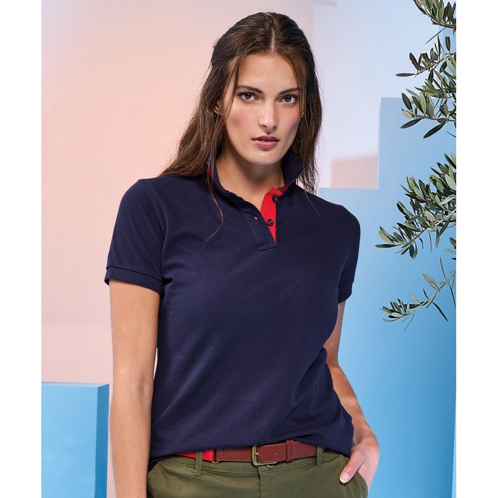 Asquith & Fox Women's Contrast Polo