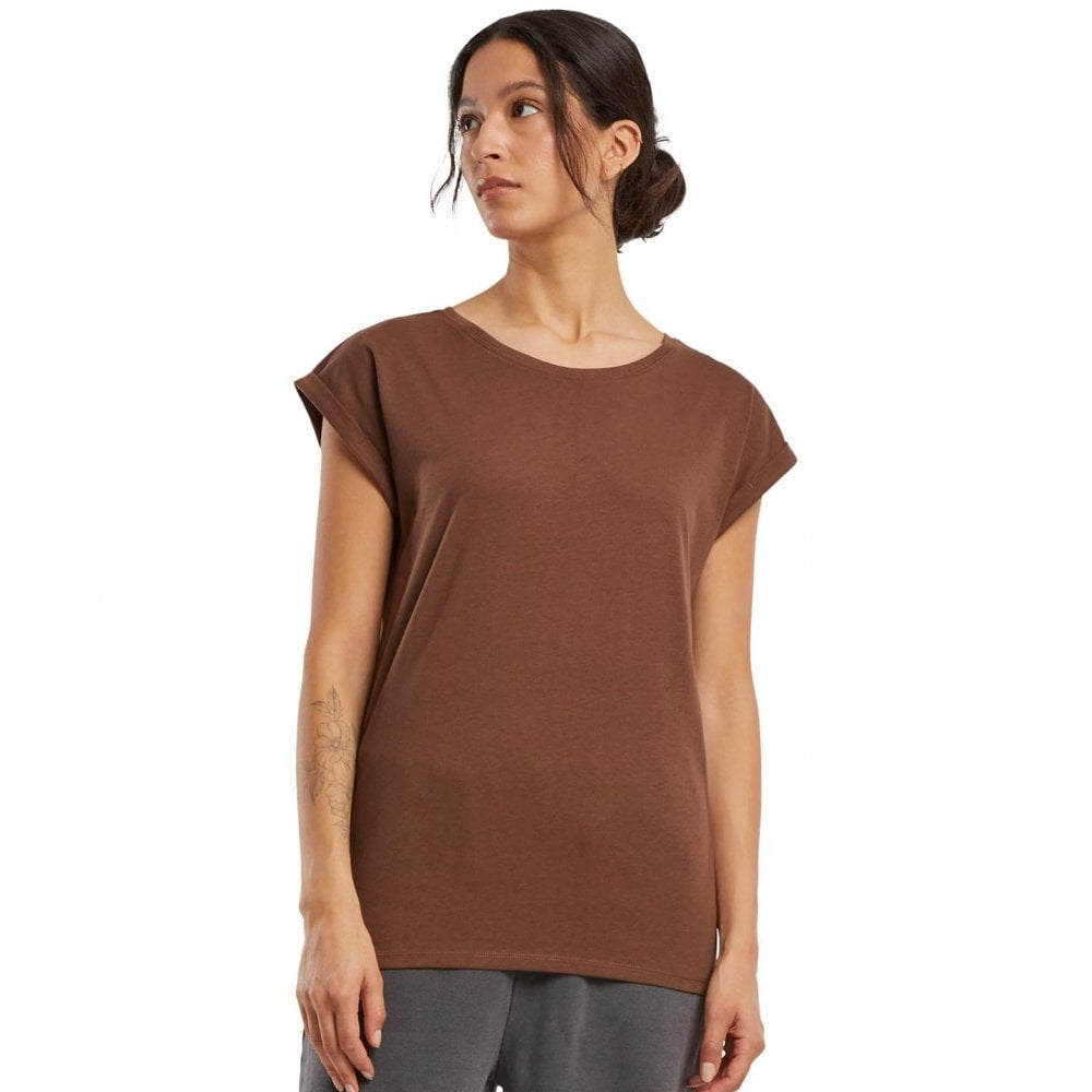 Build Your Brand Women's Extended Shoulder Tee