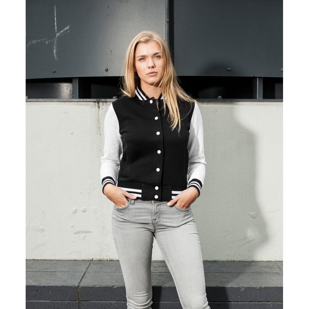 Build Your Brand Women's Sweat College Jacket