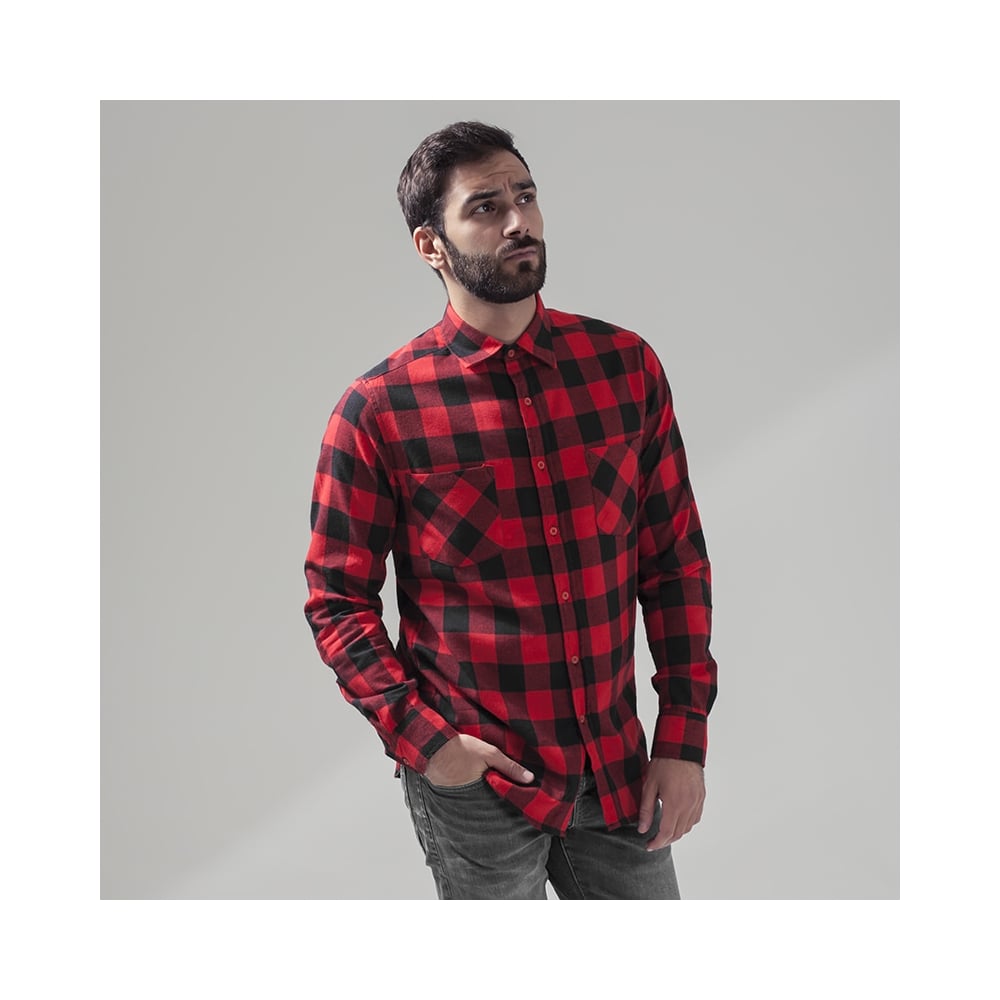 Build Your Brand Checked Flannel Shirt