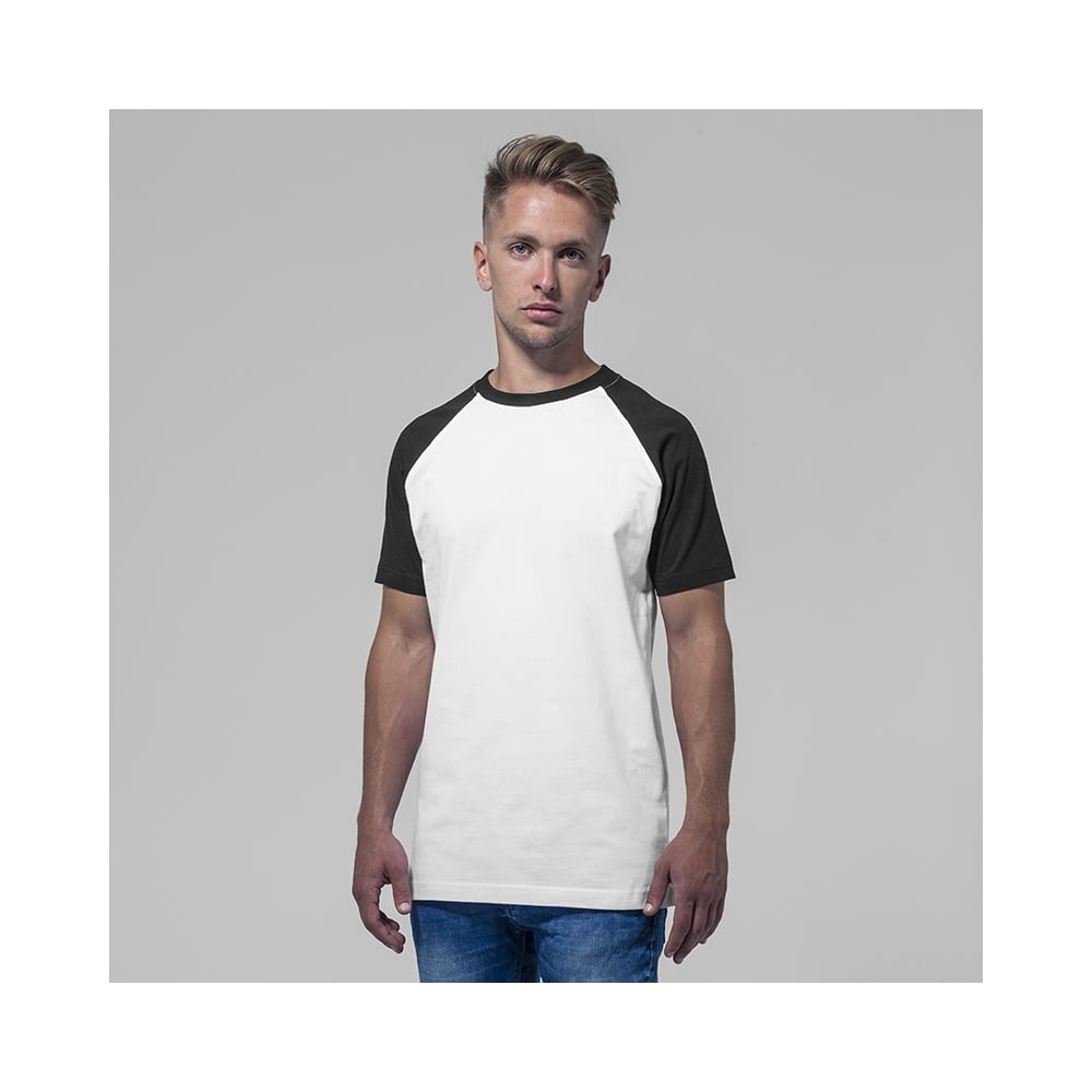 Build Your Brand Raglan contrast tee