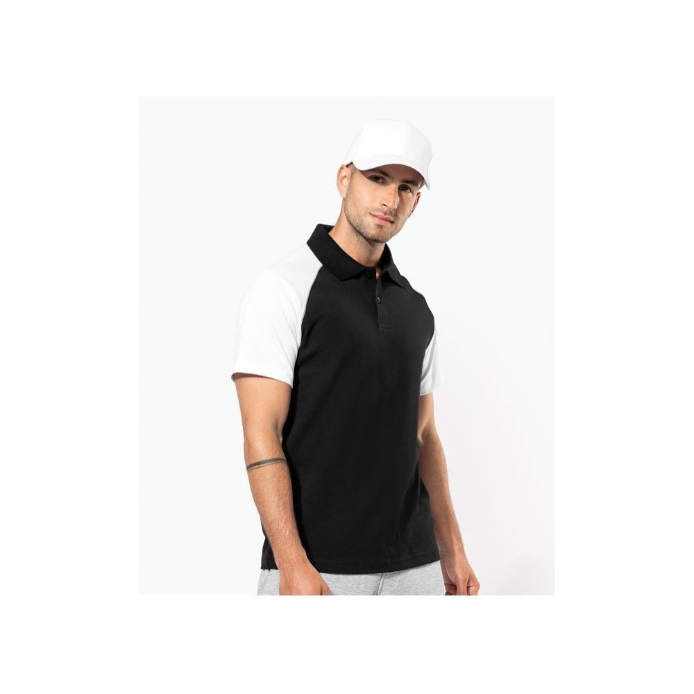 Kariban Polo Baseball Contrast Polo Shirt