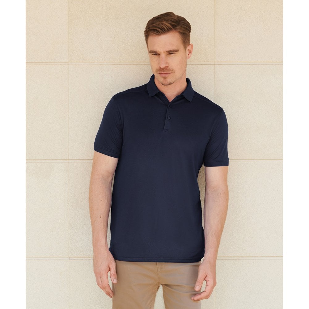 Henbury Stretch polo shirt with wick finish