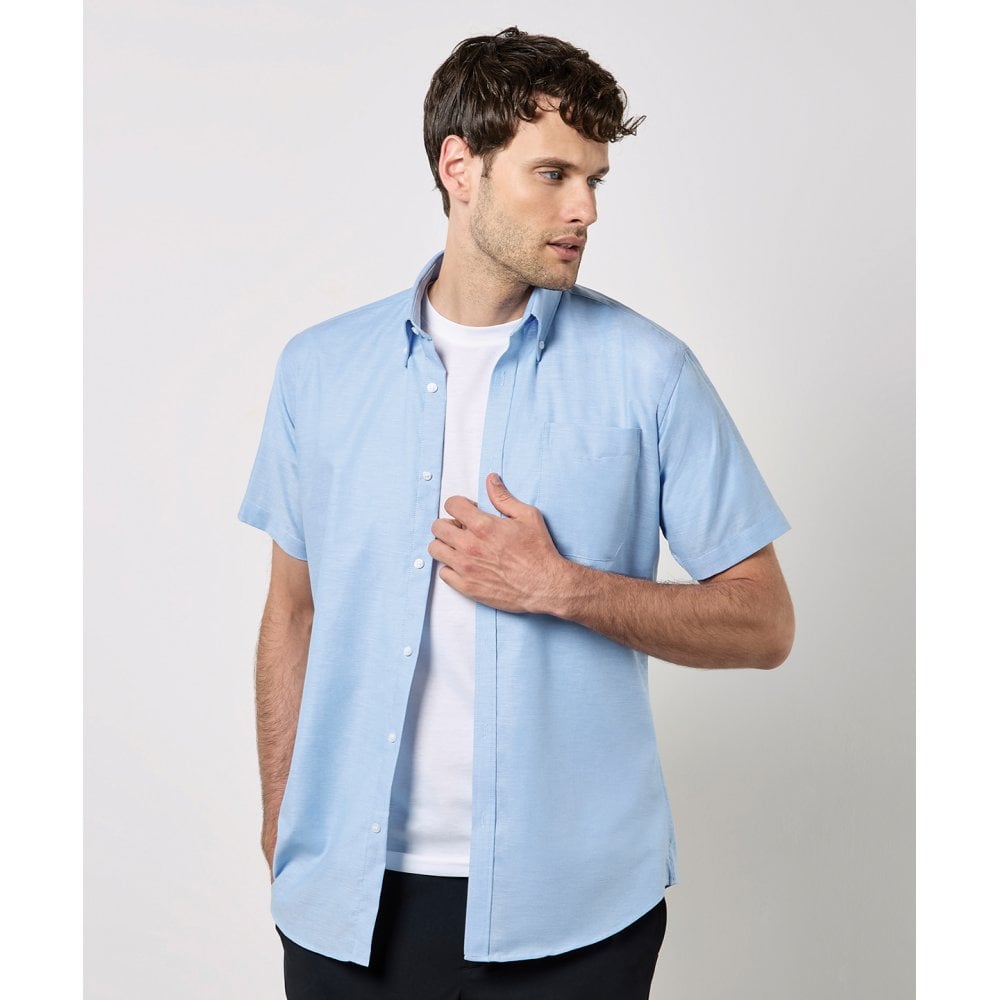 Kustom Kit Slim Fit Workwear Oxford Shirt Short Sleeve