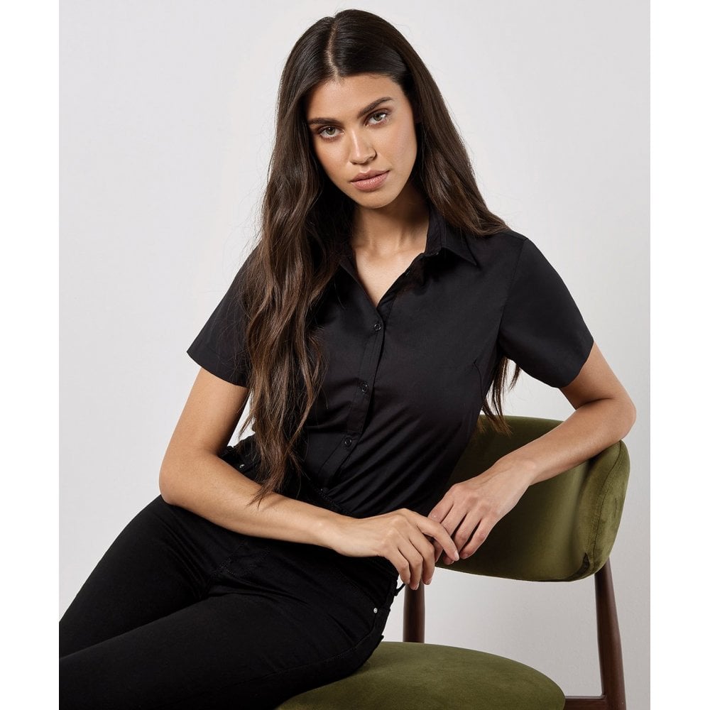 Kustom Kit Women's Poplin Shirt Short Sleeve