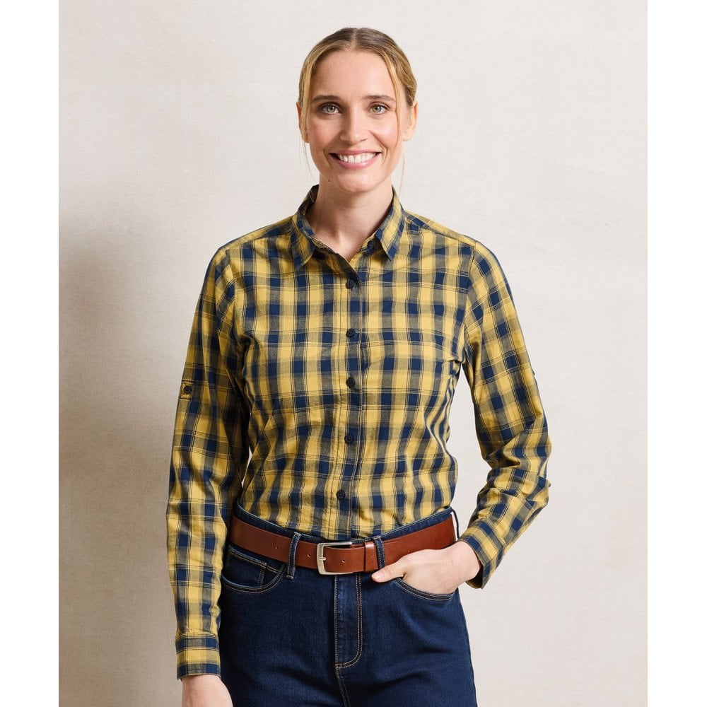 Premier Women's Mulligan Check Cotton Long Sleeve Shirt