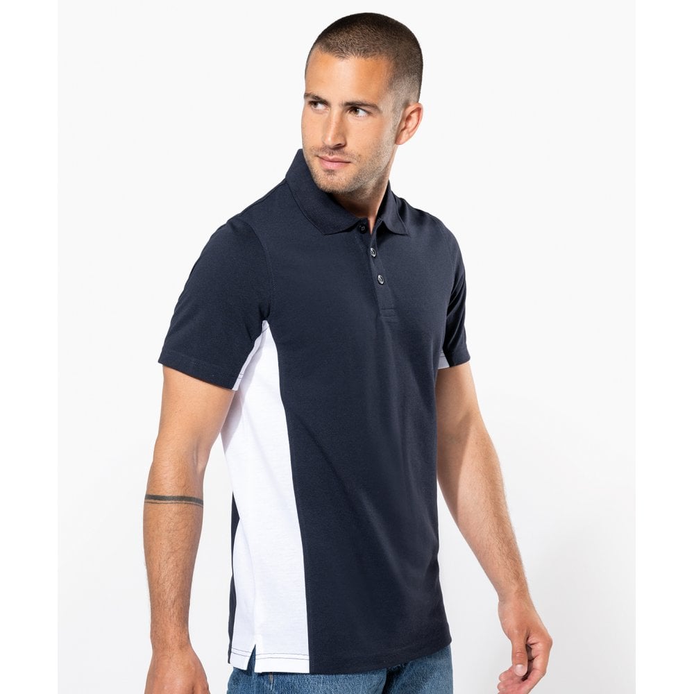 Kariban Flag Short Sleeve Bi-Colour Polo Shirt