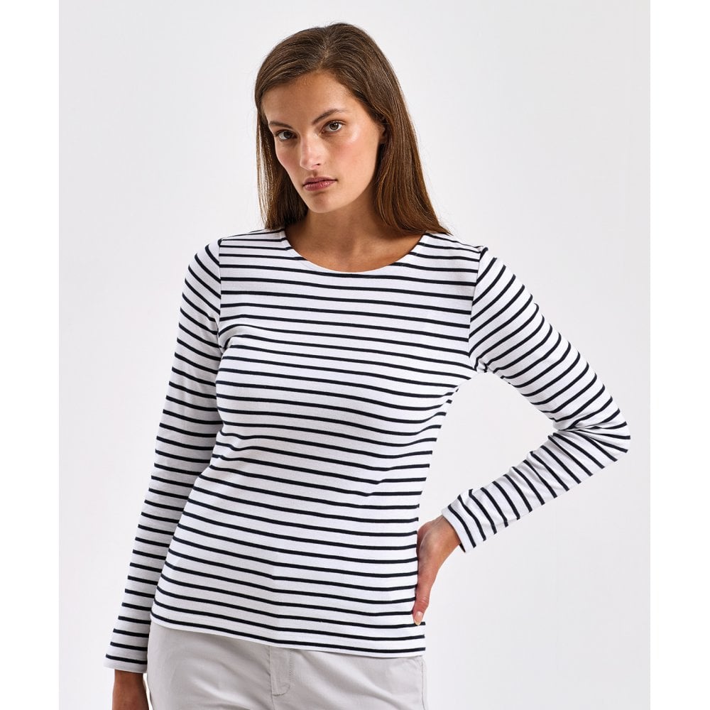 Asquith & Fox Women's Marinière Coastal Long Sleeve Tee
