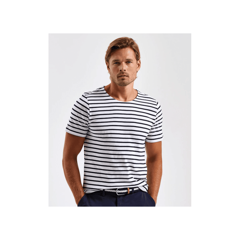 Asquith & Fox Men's Marinière Coastal Short Sleeve Tee