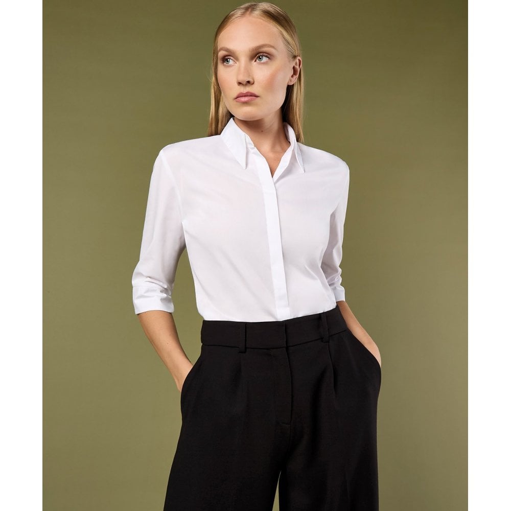 Kustom Kit Women's Contiental ¾ Sleeve Blouse