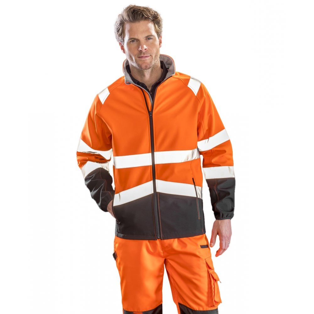 Result Safeguard Result Printable Safety Softshell Jacket