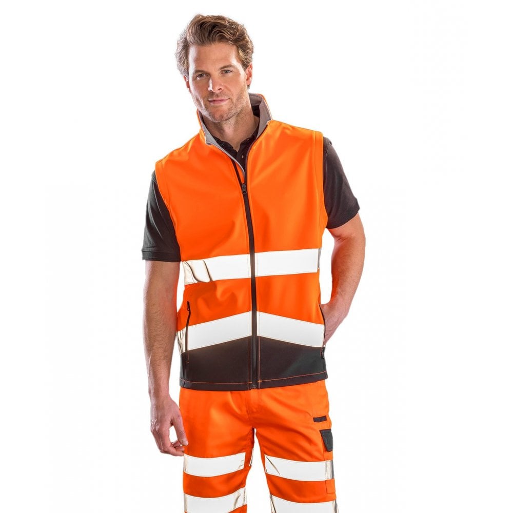 Result Safeguard Result Printable Safety Softshell Gilet